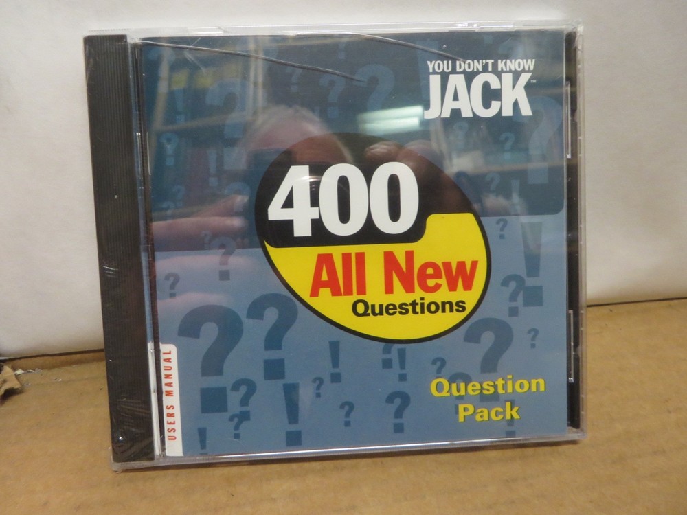 CD ROM VINTAGE 1990's SOFTWARE-SEALED " YOU DONT KNOW JACK " question pack