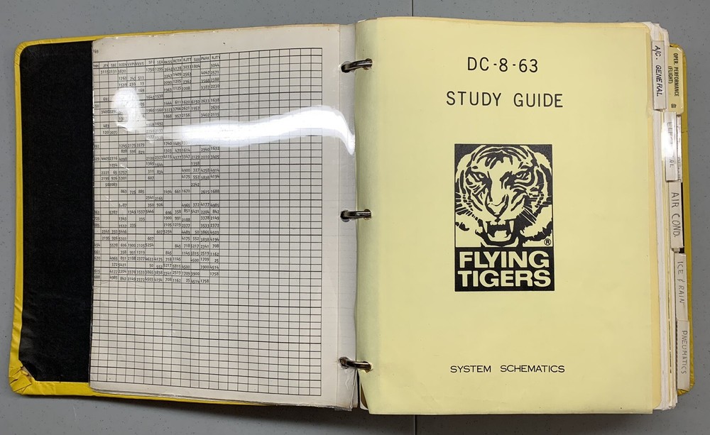 Flying Tiger Line McDonnell Douglas DC-8-63 Study Guide 1977