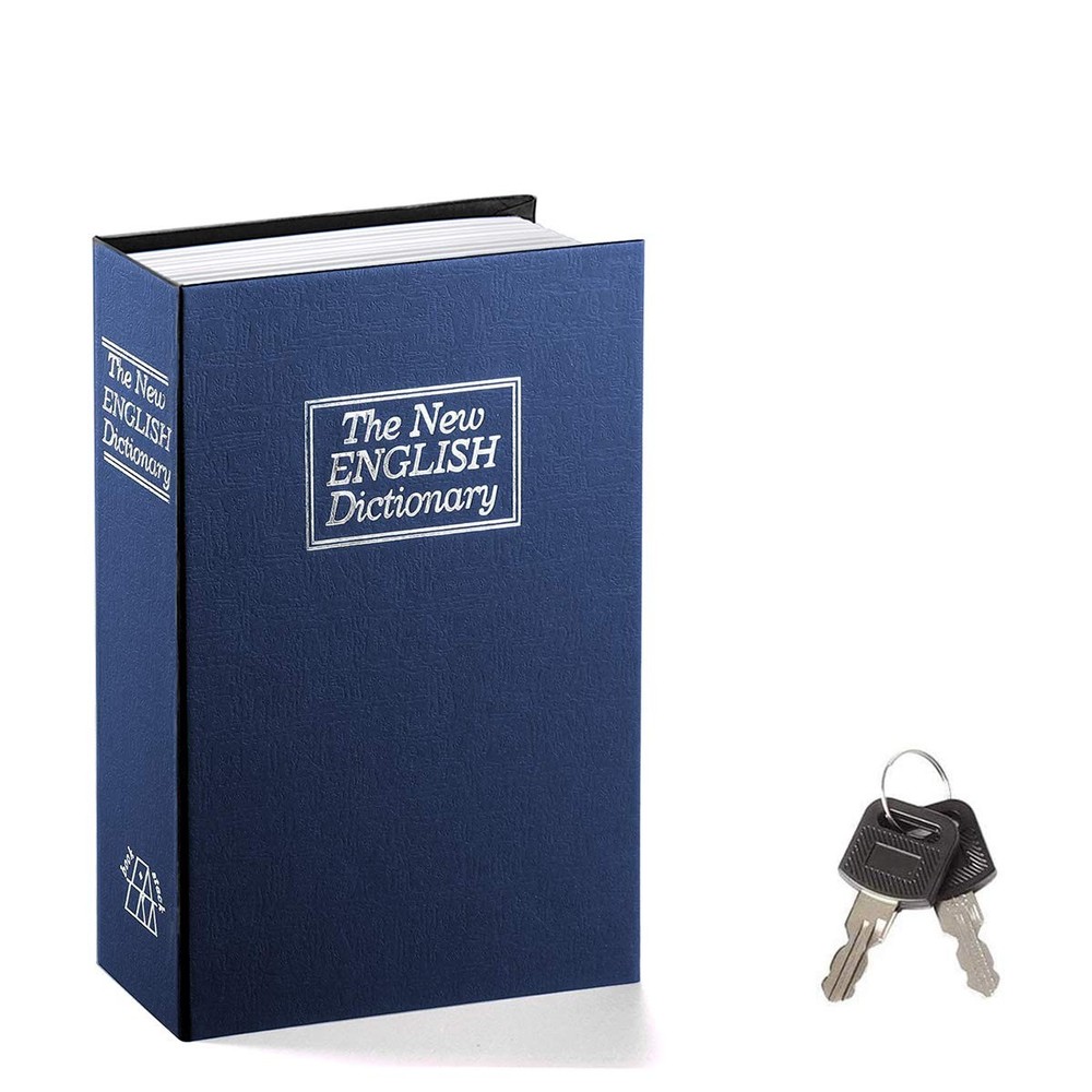 Book Safe with Key Lock, Dictionary Diversion Seceret Hidden Lock Box