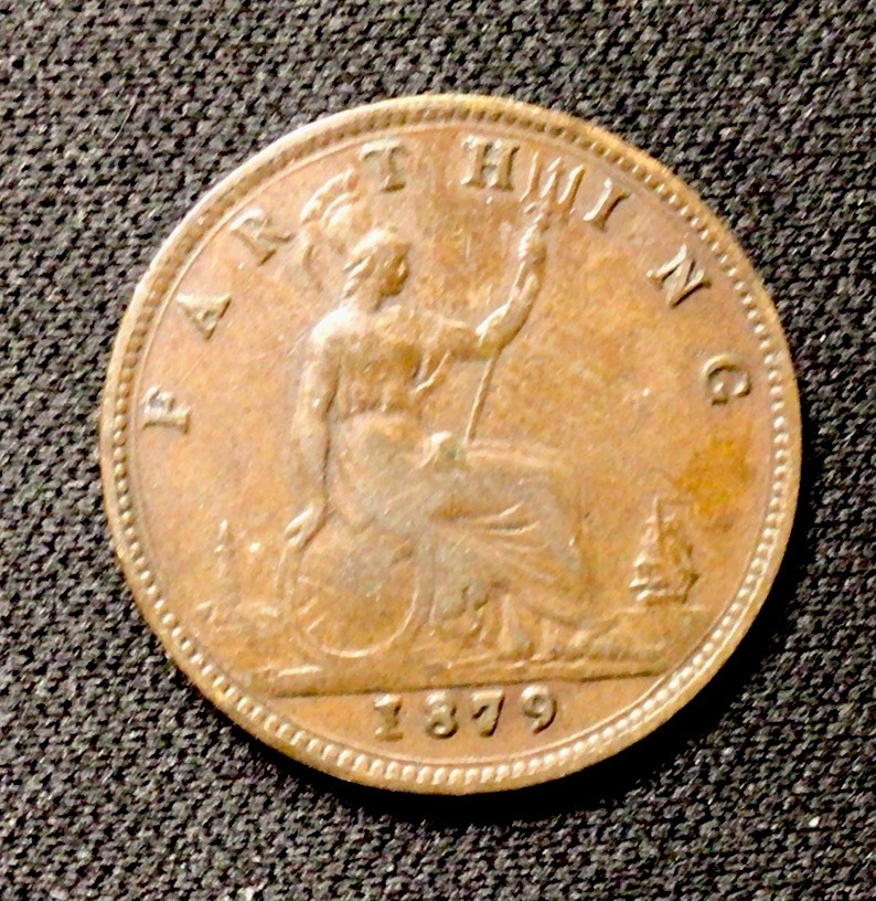 1879 British Farthing! ENN Coins