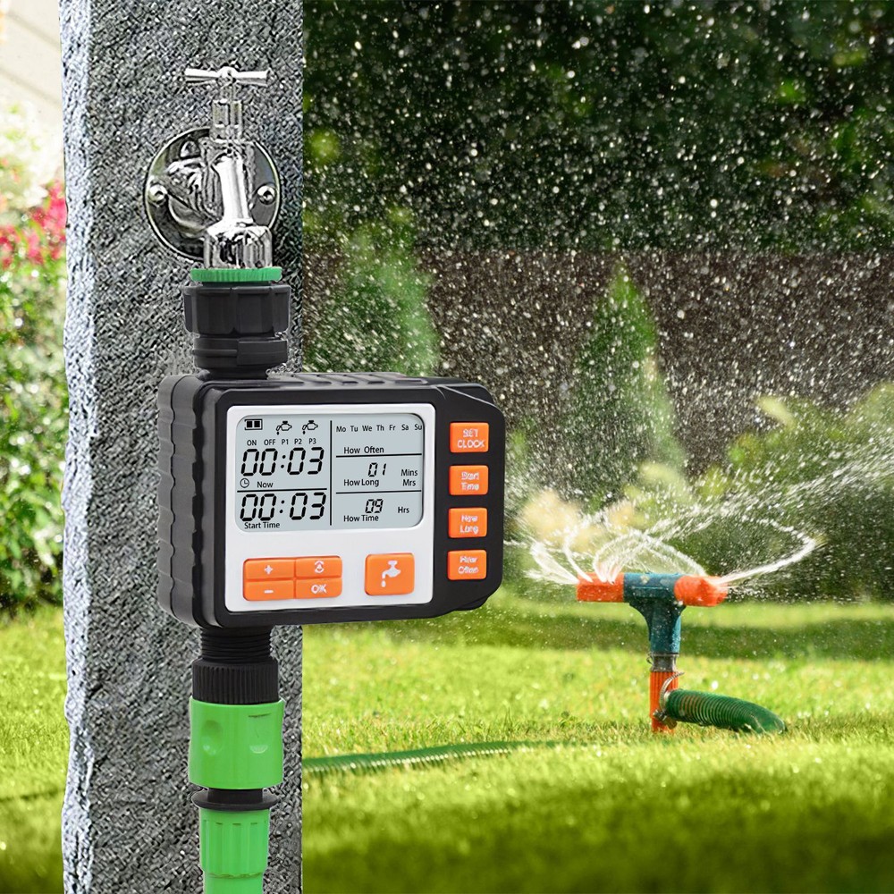 LakeForest Water Timer Programmable Garden Hose Sprinkler Timer Yard Irrigation