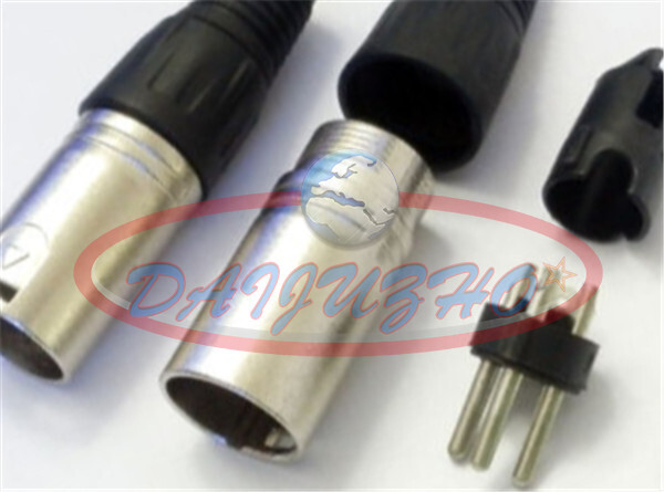 ONE XLR Male 3-pin Plug MicrophPatch Connector NEW