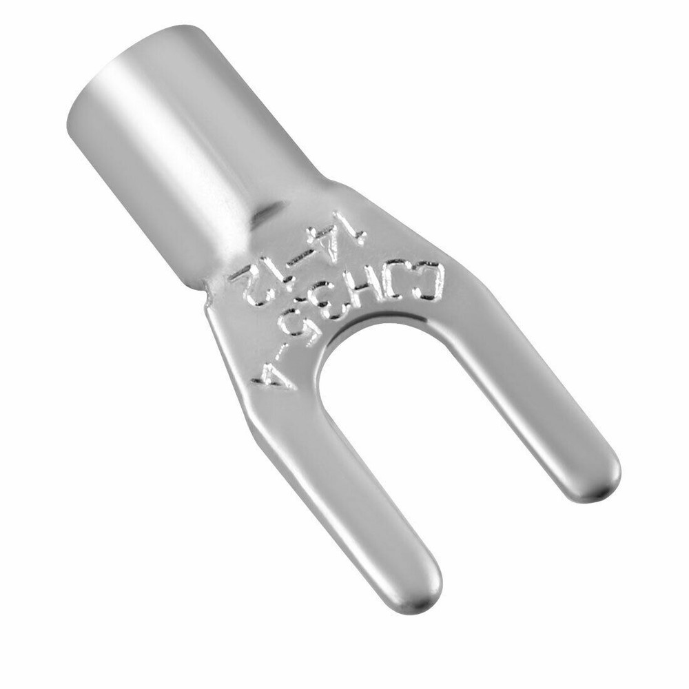 100x Fork Type Copper Non-Insulated Spade Terminals SNB3.5-4