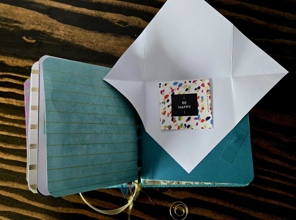 Handmade Teal Hardcover Journal Upcycled Book