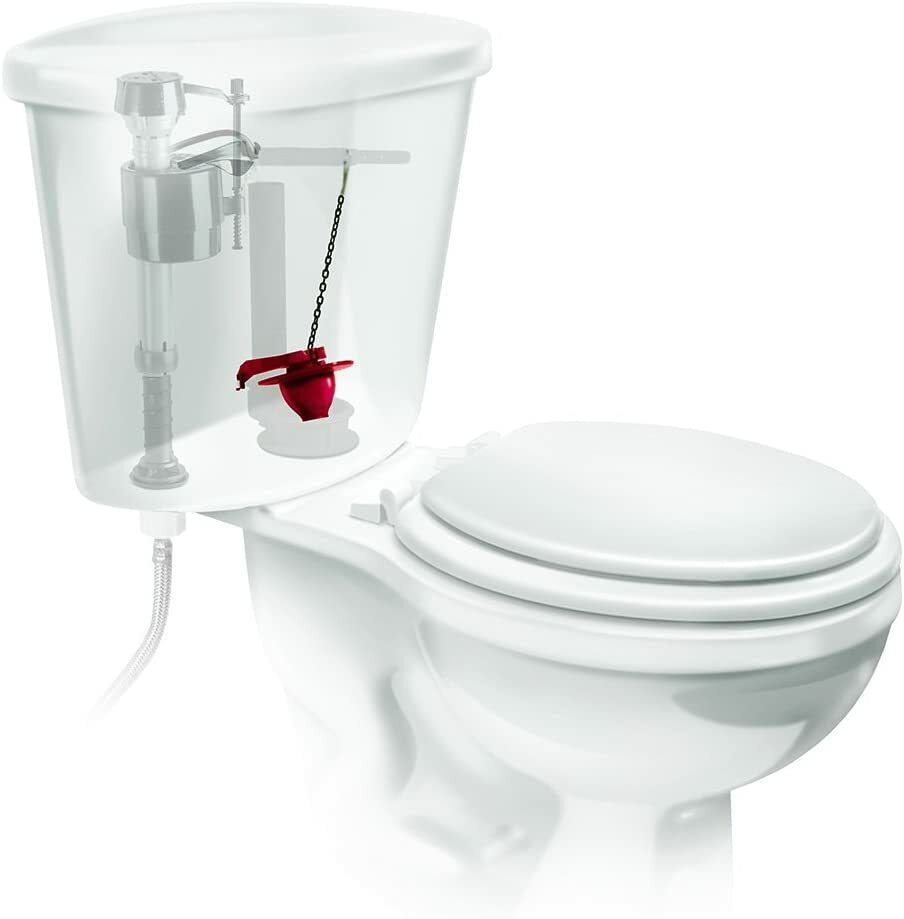 Fluidmaster 502 ~ 2" Super Flapper with Adaptor Ring for 1" Overflow pipes