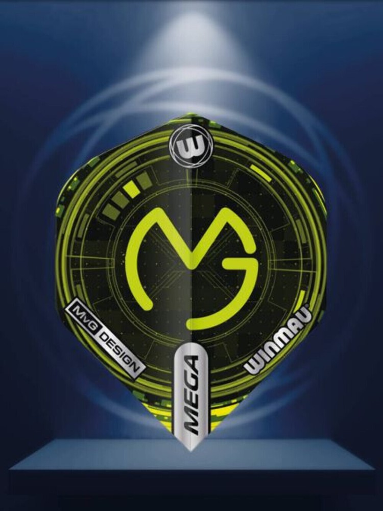 Winmau Mega Standard MVG Logo Tech Green
