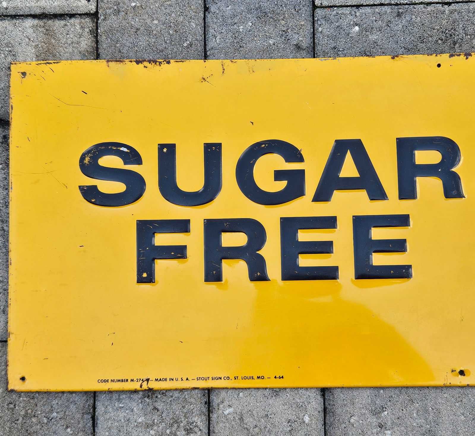 Pepsi Sugar Free Diet Pepsi 1964 Vintage Cola Sign