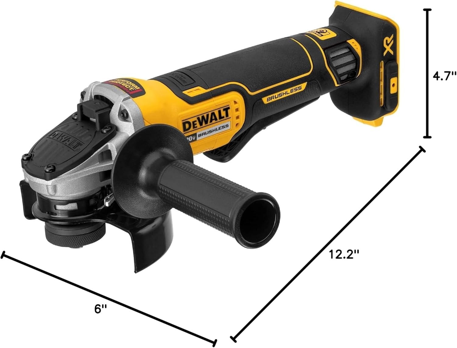 DEWALT 20V MAX* Angle Grinder Tool Cordless Brushless, 4 1/2 Inch, DCG413B