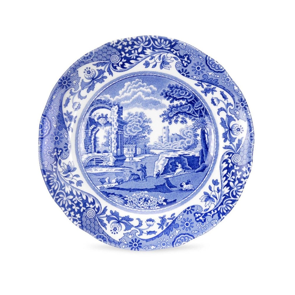 Spode Blue Italian Bread and Butter Plate | Dessert and Appetizer Plate | Round