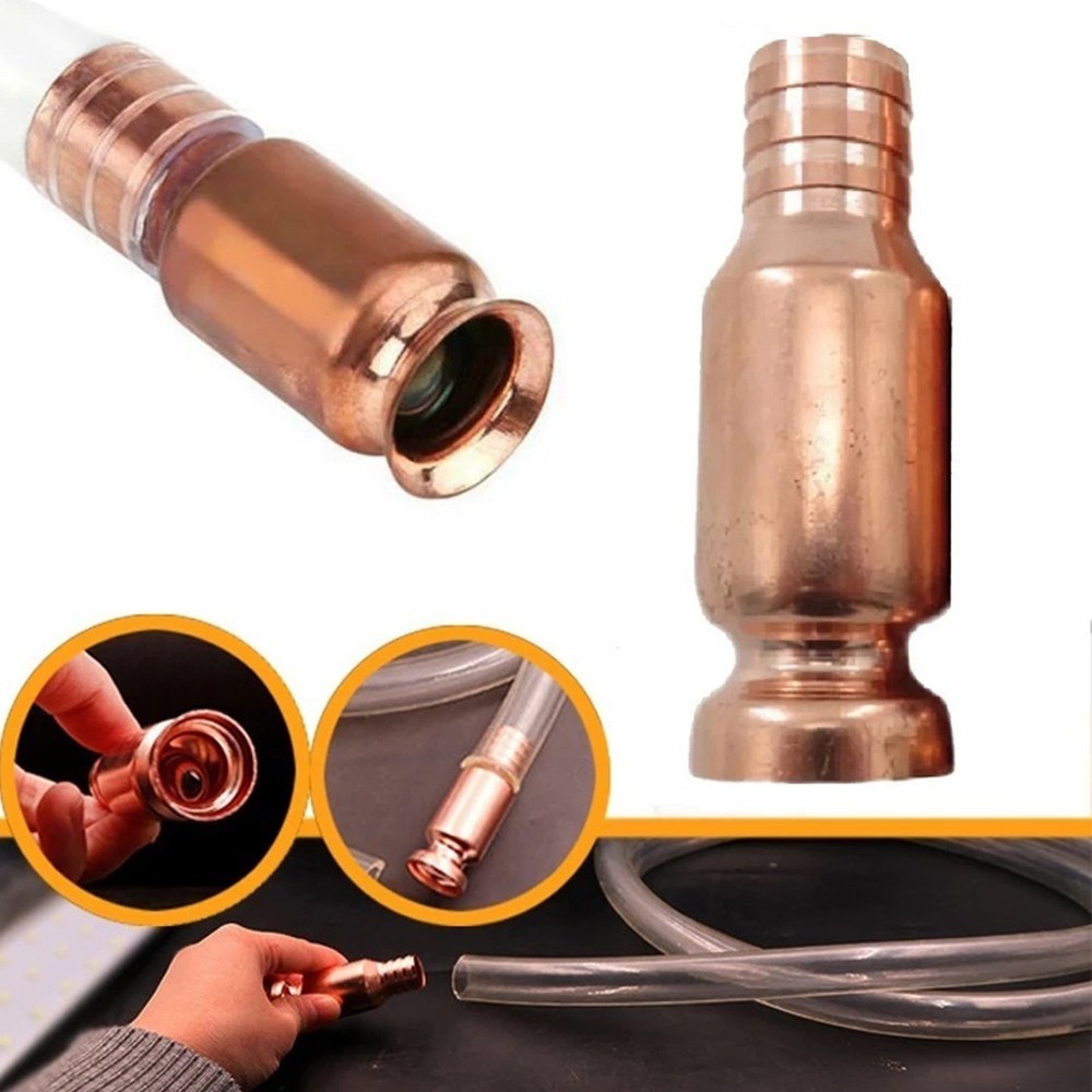 Quick and Safe Copper Siphon Connector for Hassle Liquid Pumping 1pc