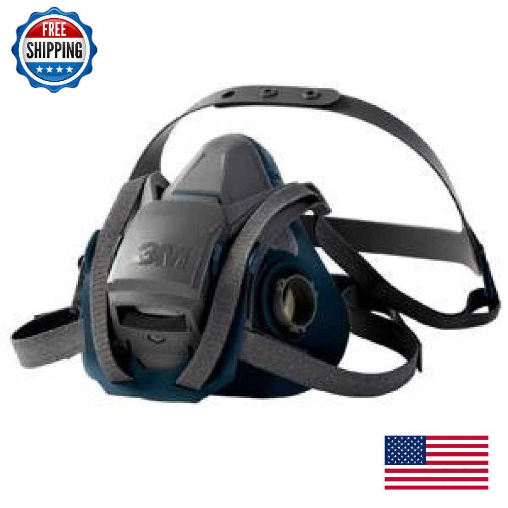 3M Rugged Comfort Half Mask 6500 Quick Latch System