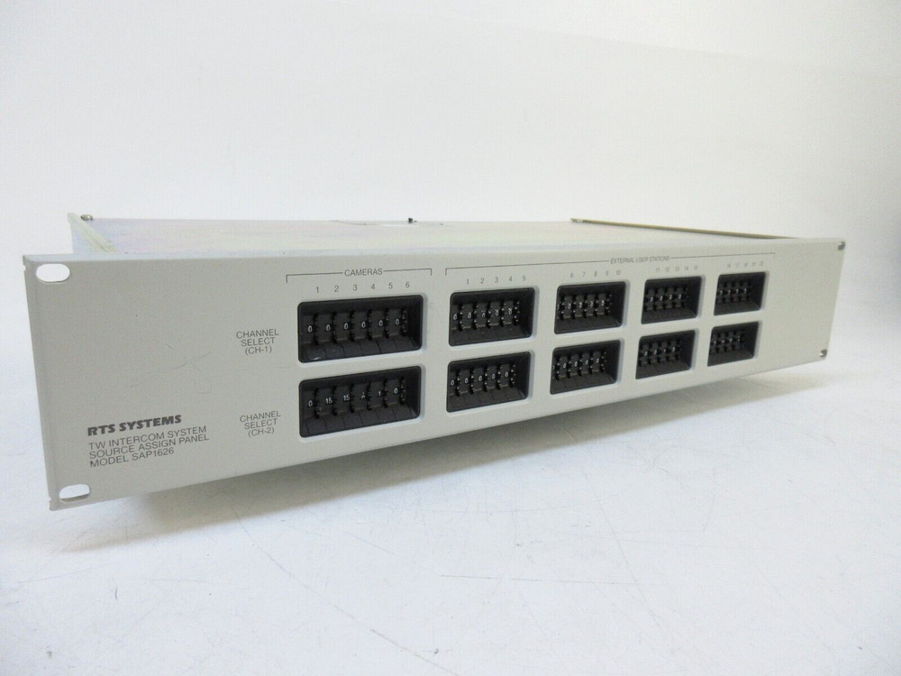 RTS Systems SAP1626 TW Intercom System Source Assign Panel