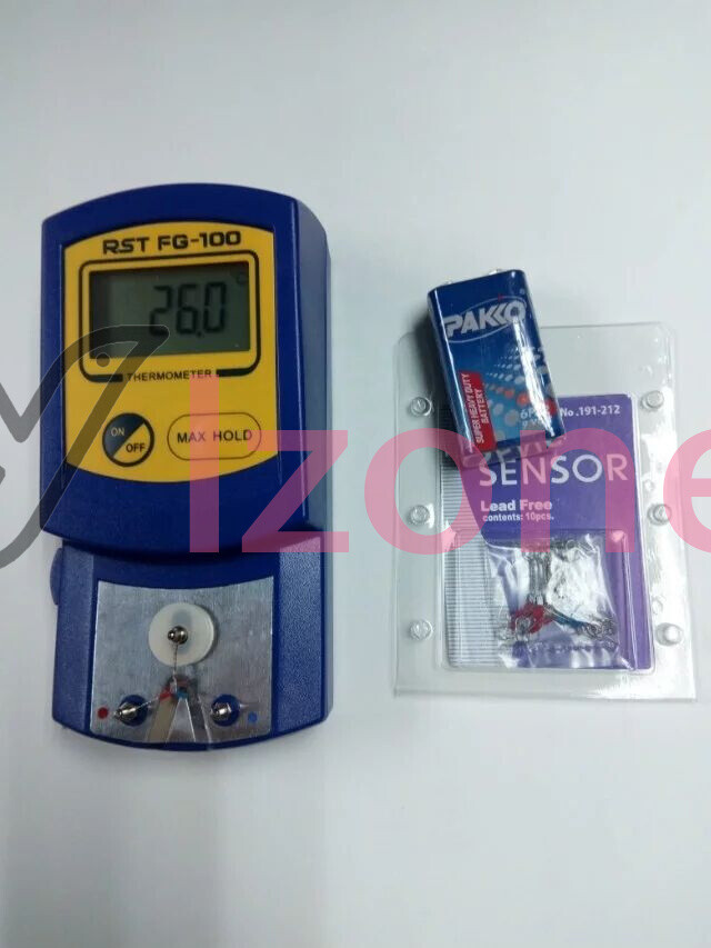 Welding Soldering Iron Tip Thermometer Temperature Tester Probes LCD display 9V~