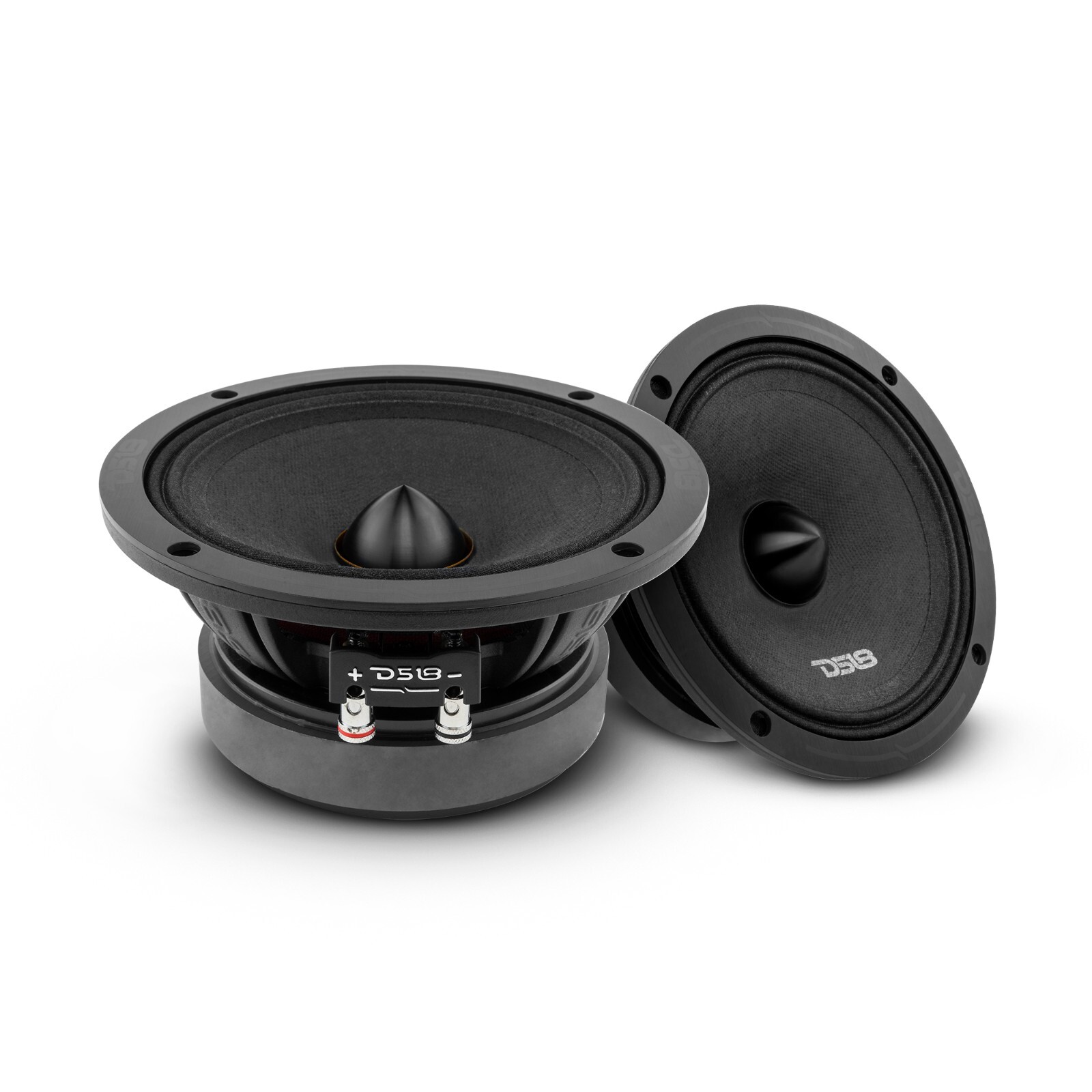 DS18 PRO-ZXI6.4BM 6.5" Car Speaker Mid-Range with Bullet 600 Watts 4-Ohm - Pair