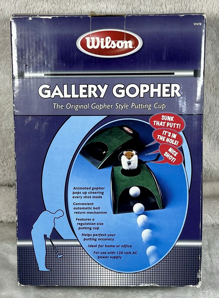 Wilson Gallery Gopher Animated Putting Cup with Automatic Ball Return