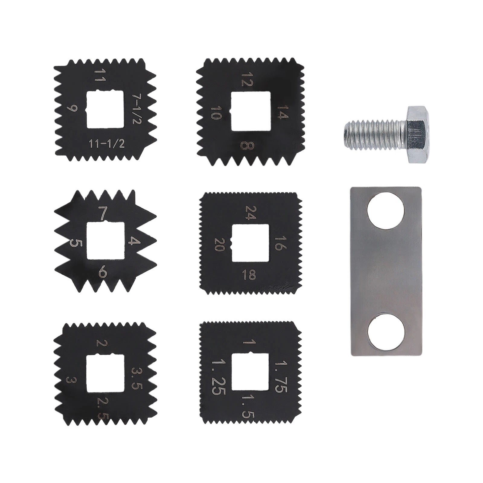 Universal Outside Thread Chaser with 6 Dies Use for 1-1/4” to 5” O.D 216884 US