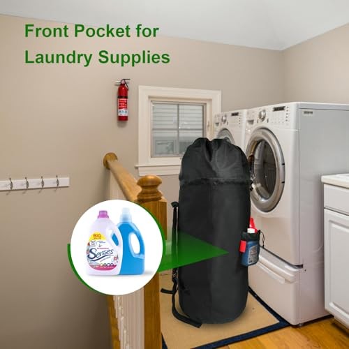 Extra Large Laundry Backpack with Padded Shoulder Straps,Heavy Duty 115L Big