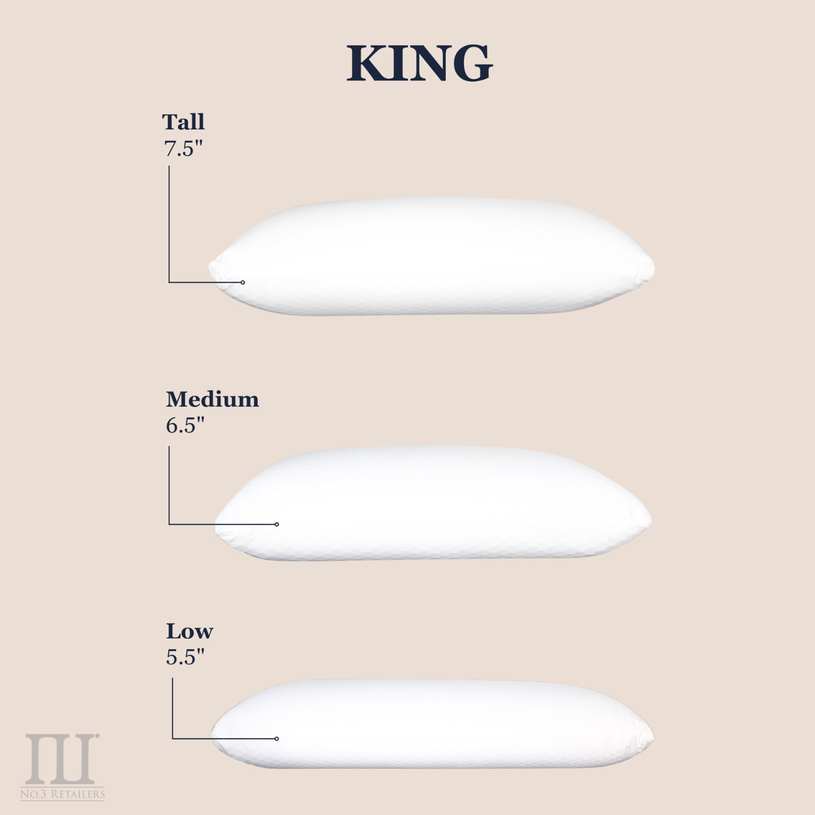 Purple Harmony Pillow The Greatest Ever Invented, King, Low / Medium / Tall Size