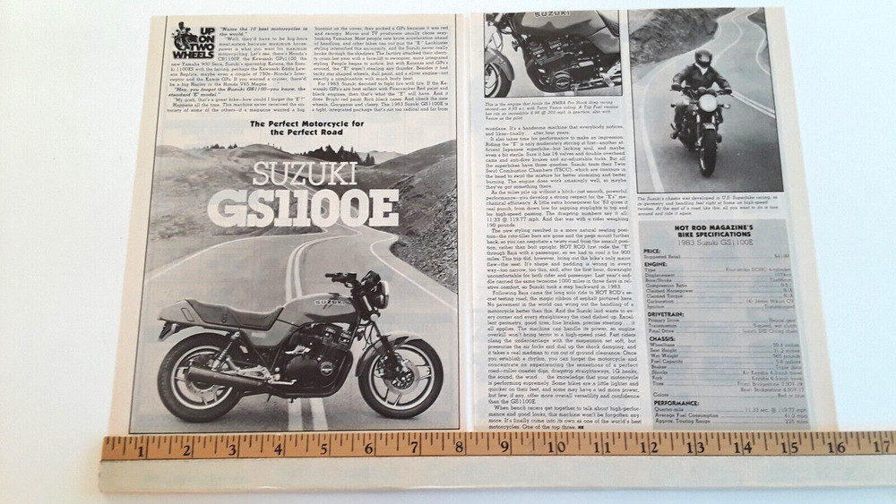 1983 SUZUKI GS1100 ORIGINAL ARTICLE