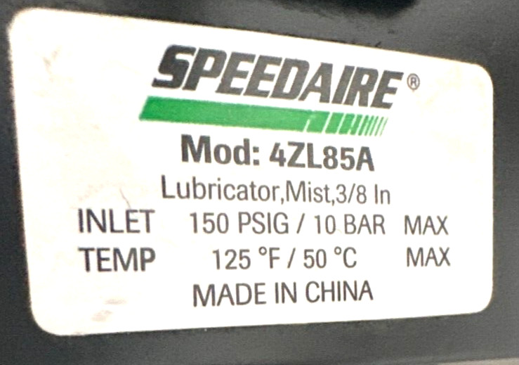 SPEEDAIRE FILTER/REGULATOR/LUBRICATOR