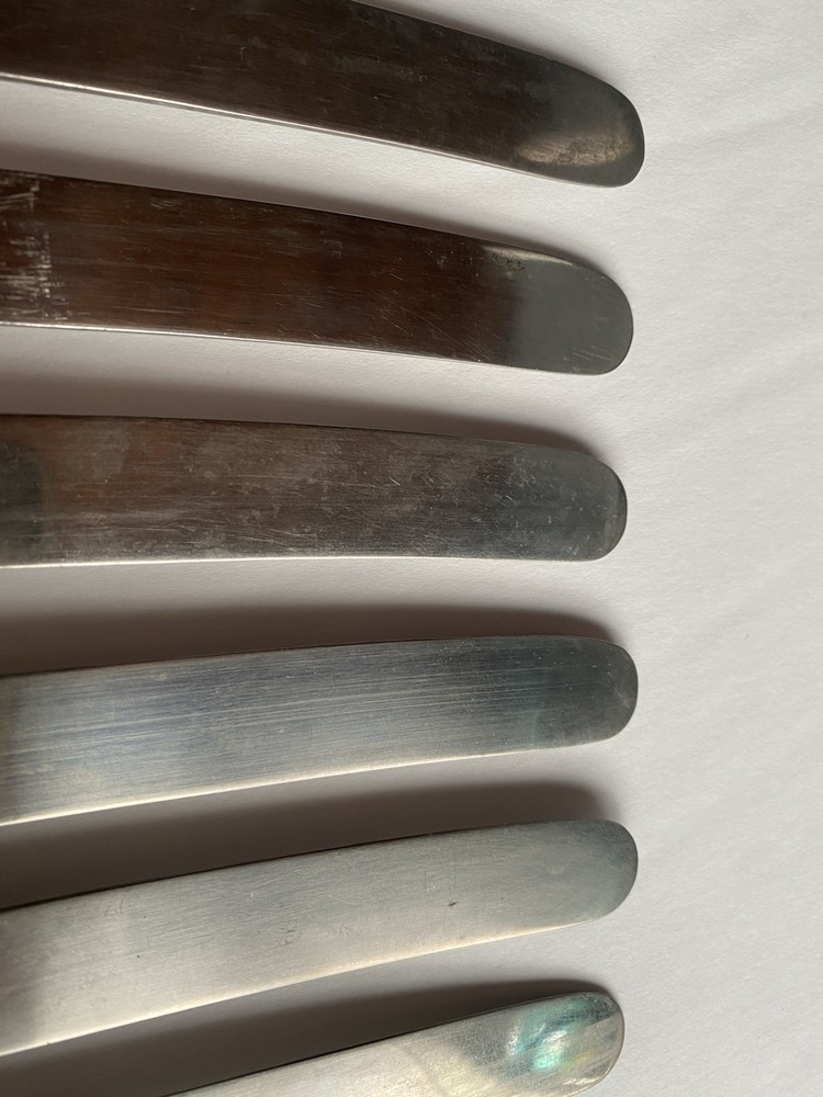 Reed & Barton 6 Dinner Knives Silverplate Flatware