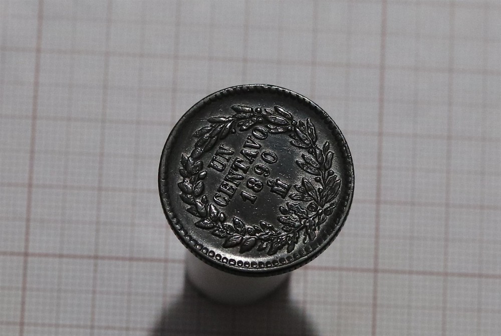 🧭 🇲🇽 MEXICO 1 CENTAVO 1890 MO SHARP DETAILS B86 #K4237
