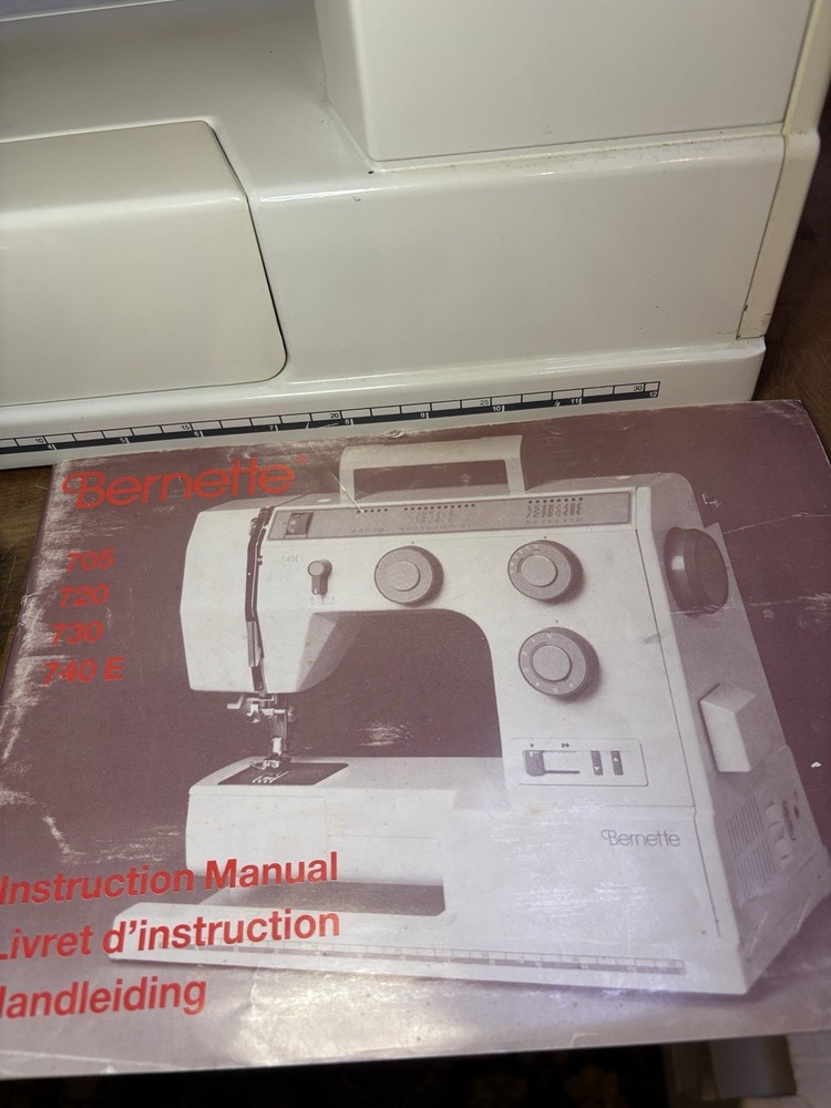 Bernette 705 Sewing Machine Preowned With Original Box & Manual Clean