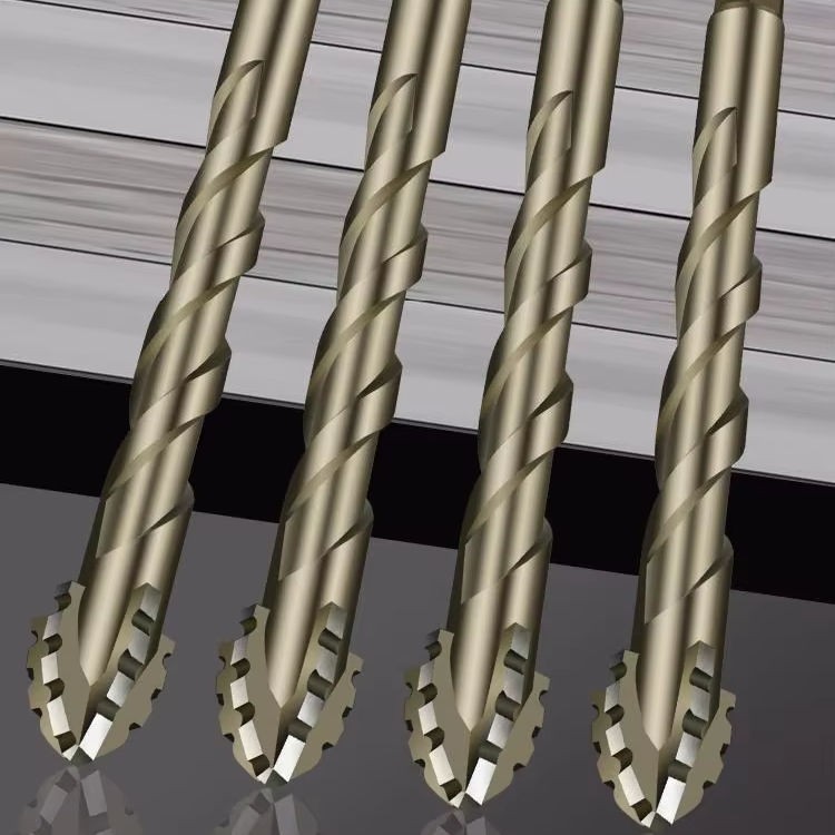 Eccentric Drill Bit Set Four-Flute Sawtooth Eccentric Drill Bit High Hardness