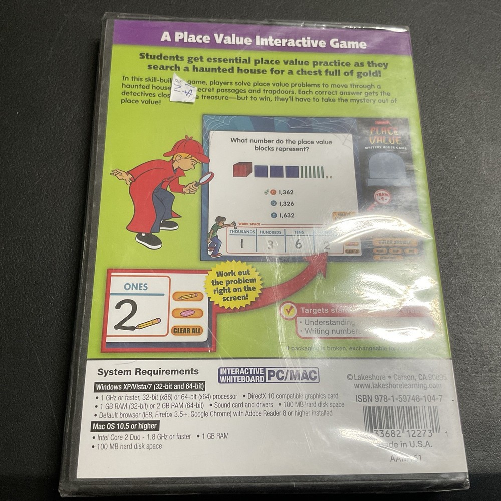 Edukiddo Interactive Whiteboard Software - Place Value Mystery House Game