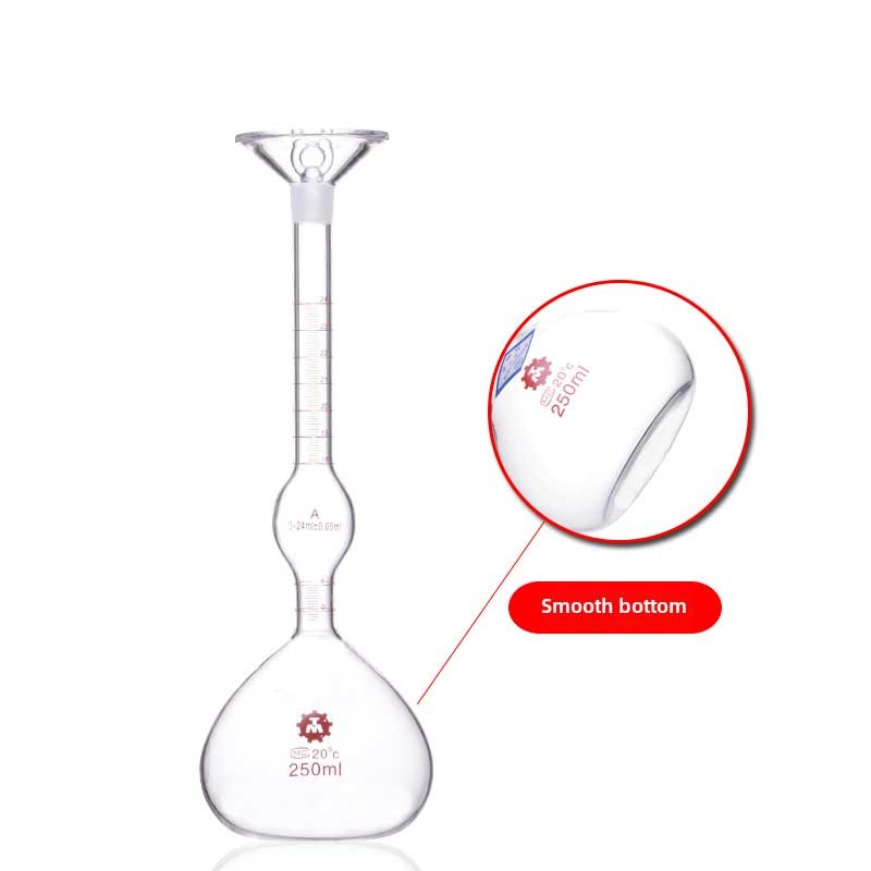 Le Chatelier Flask Borosilicate 250ml Specific Gravity Bottle Lab Glassware ca