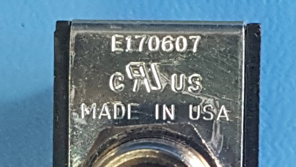 (2 pcs) Toggle Switch 80,000 series, E-Z Switch , DPDT,ON-OFF-(ON) E170607