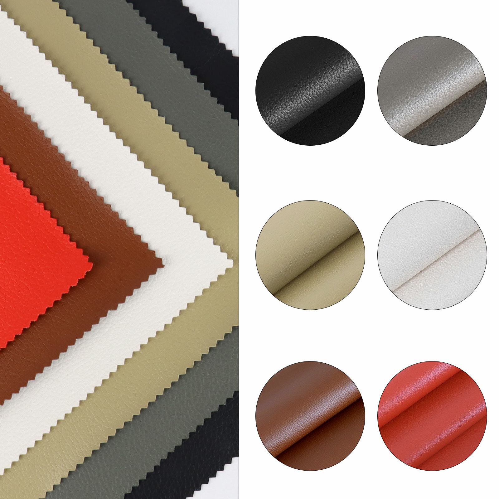 Upholstery Synthetic Leather Sheets Anti-UV for Boat,Car DIY Renovate 55" Wide