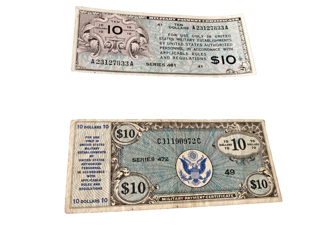 2 - $10 MPC Series 461, 472