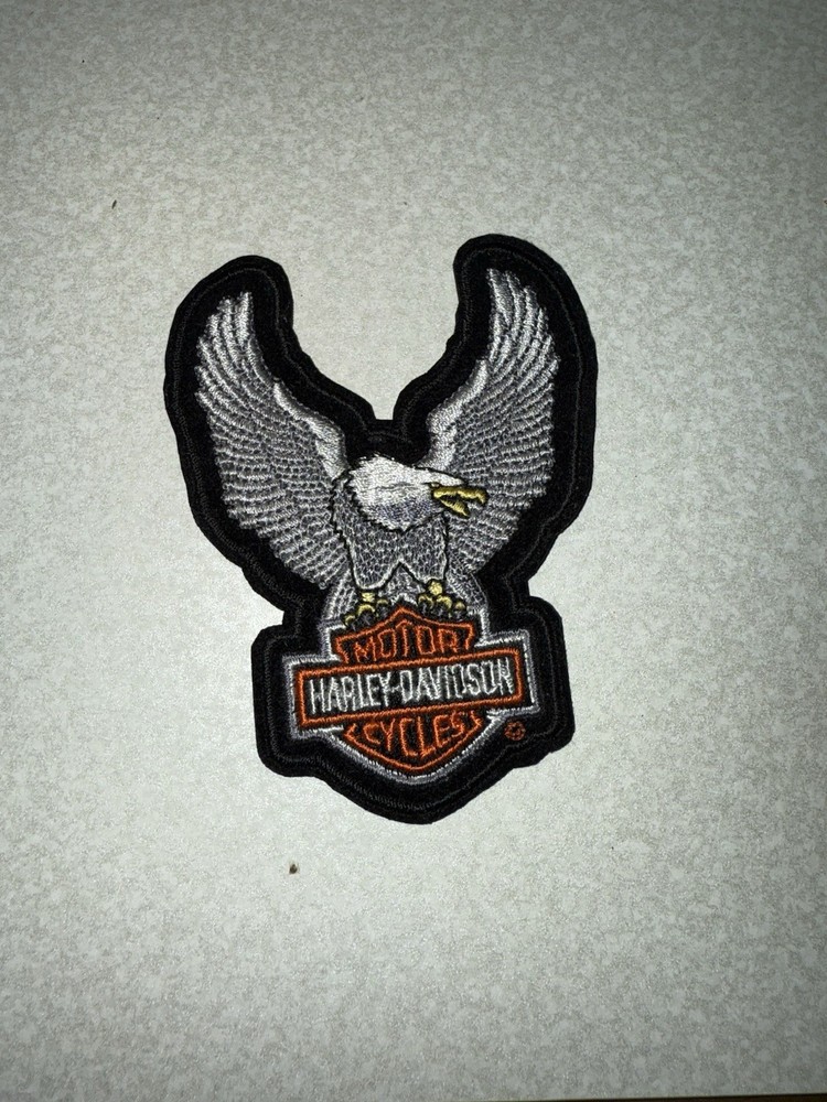 Vintage Harley-Davidson Motorcycles Eagle Logo Sew On Patch Vest Jacket