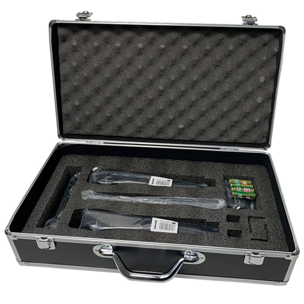 2CH Wireless Handheld Mic Dynamic UHF Microphone Receiver System Church KTV Mic