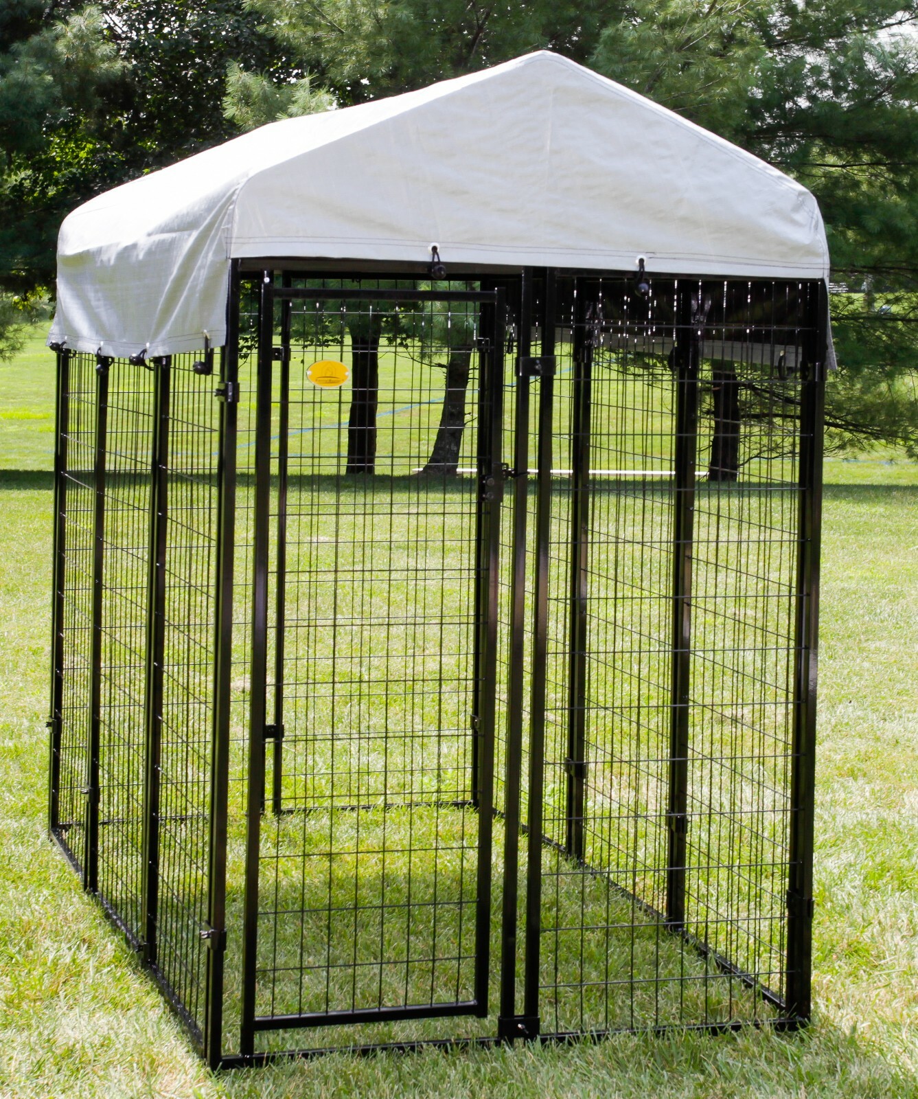 Gray Roof Cover for KennelMaster 6Ft. L x 4 ft. W x 6 ft. Dog Kennel