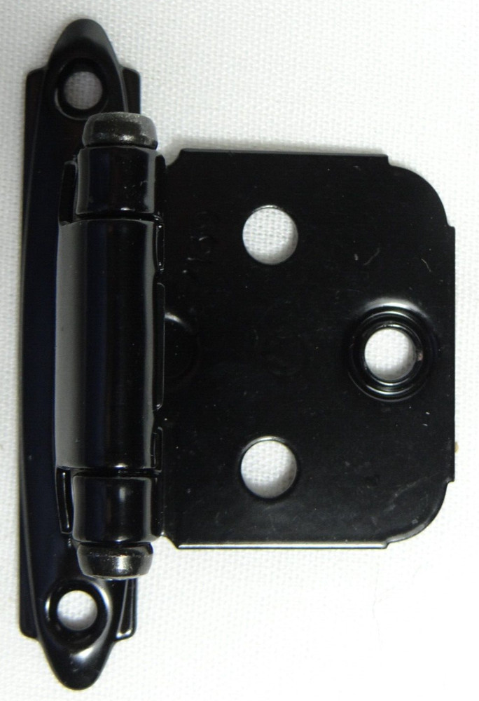 Amerock BP7139-BK Hinge, Self-Closing, Face Mount Overlay Variable Hinge Pair
