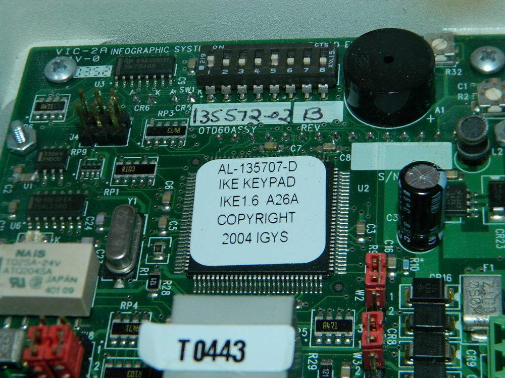 GE INTERLOGIX IKE-00RDIGW KEYPAD LCD DISPLAY UNIT/ CONTROLLER