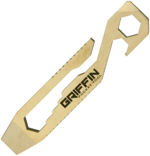 Griffin Pocket Tool GPT 3" Overall Brass Pocket Tool