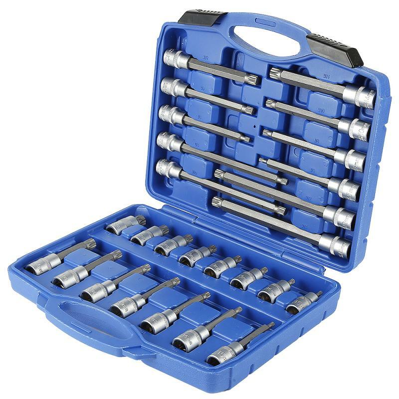 Car Multi-tooth Socket Wrench Setcar Combination Bit Car Repair Tool Kit