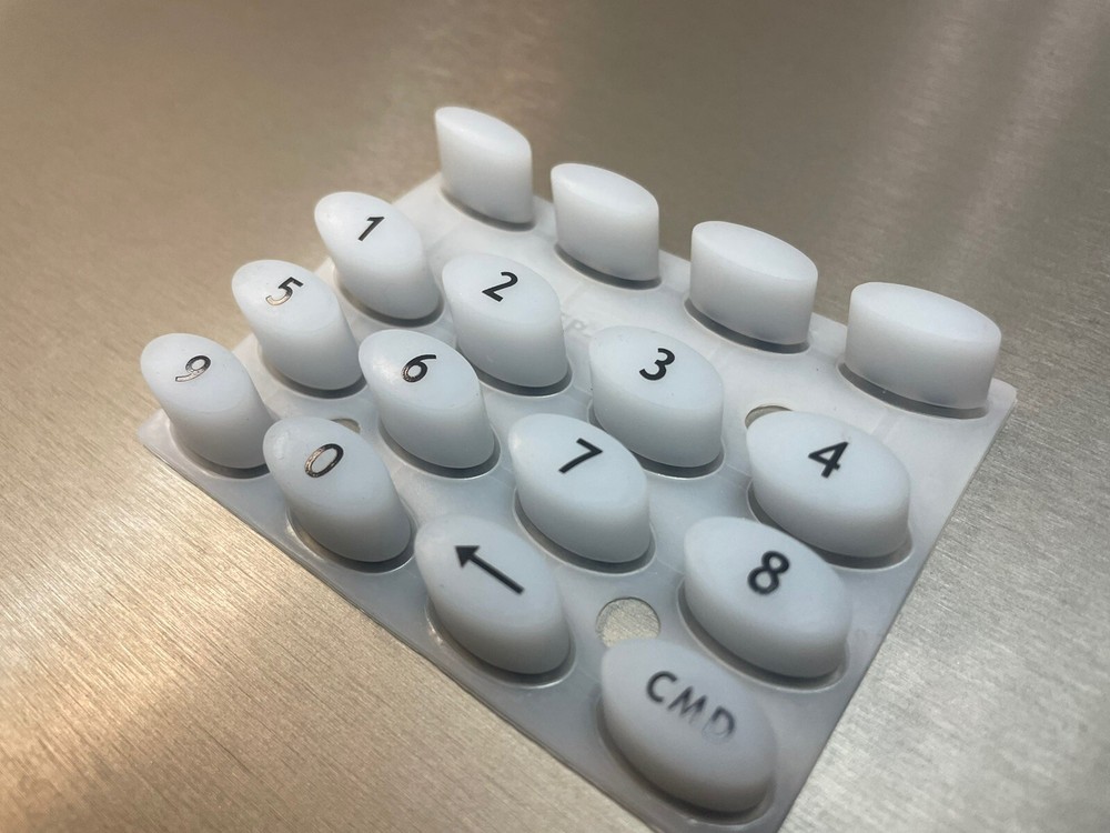 DMP Silicone Rubber Keypad replacement, Translucent White, THINLINE SERIES, New