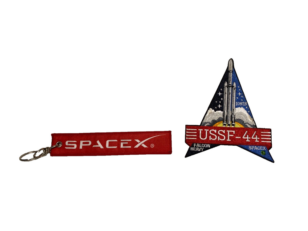 AUTHENTIC USSF-44 FALCON HEAVY SPACEX EMPLOYEE NUMBERED MISSION PATCH