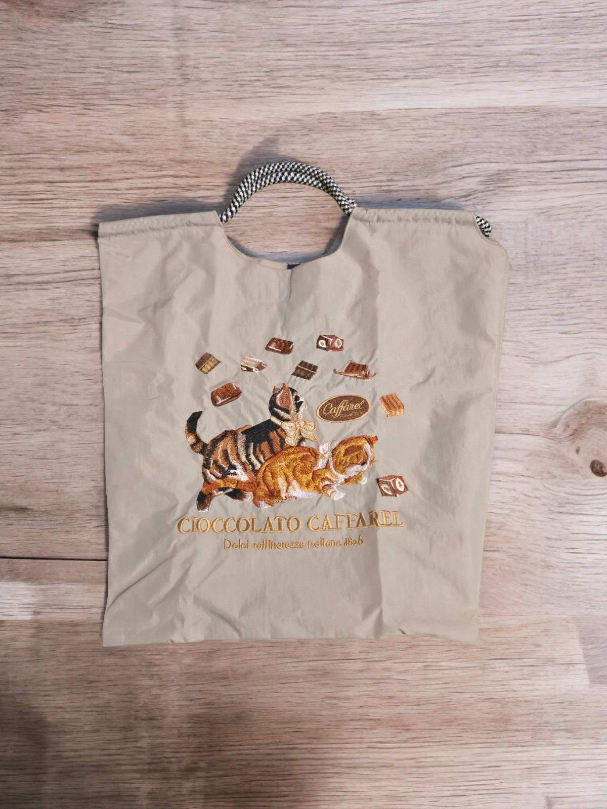 Ball And Chain Caffarel Chocolate Collaboration Tote Bag Kittens Playing With...