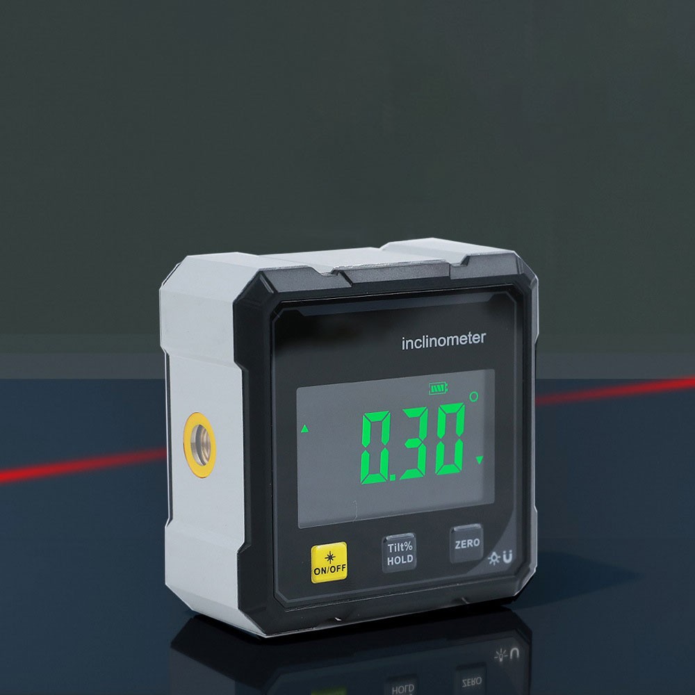 Digital Angle Finder with Laser, 4-Side Magnetic Angle Gauge for Woodworking US