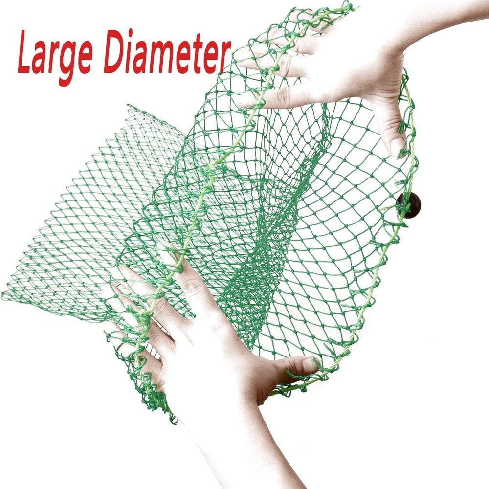 Fishnet Bag Foldable Diving 35 Inch Long 35.5inch, green