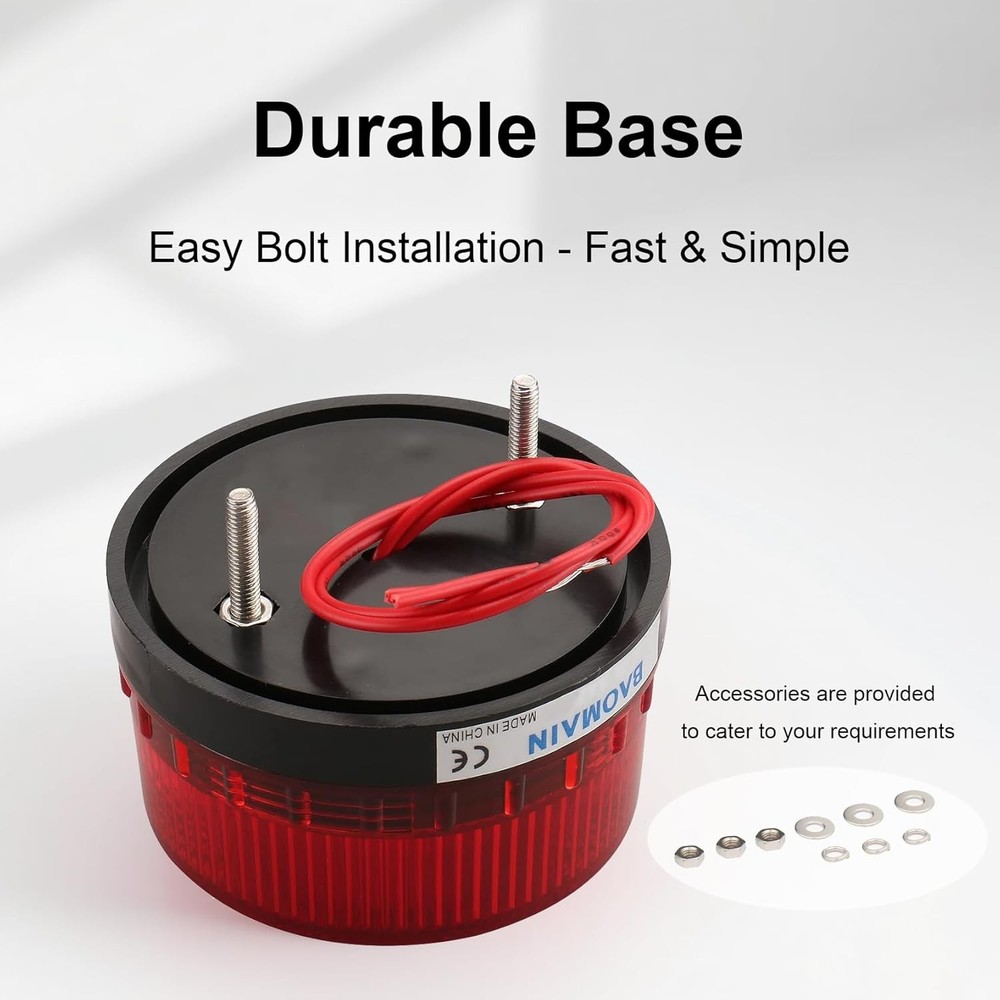 Industrial Signal Red Warning Light Strobe AC 110V