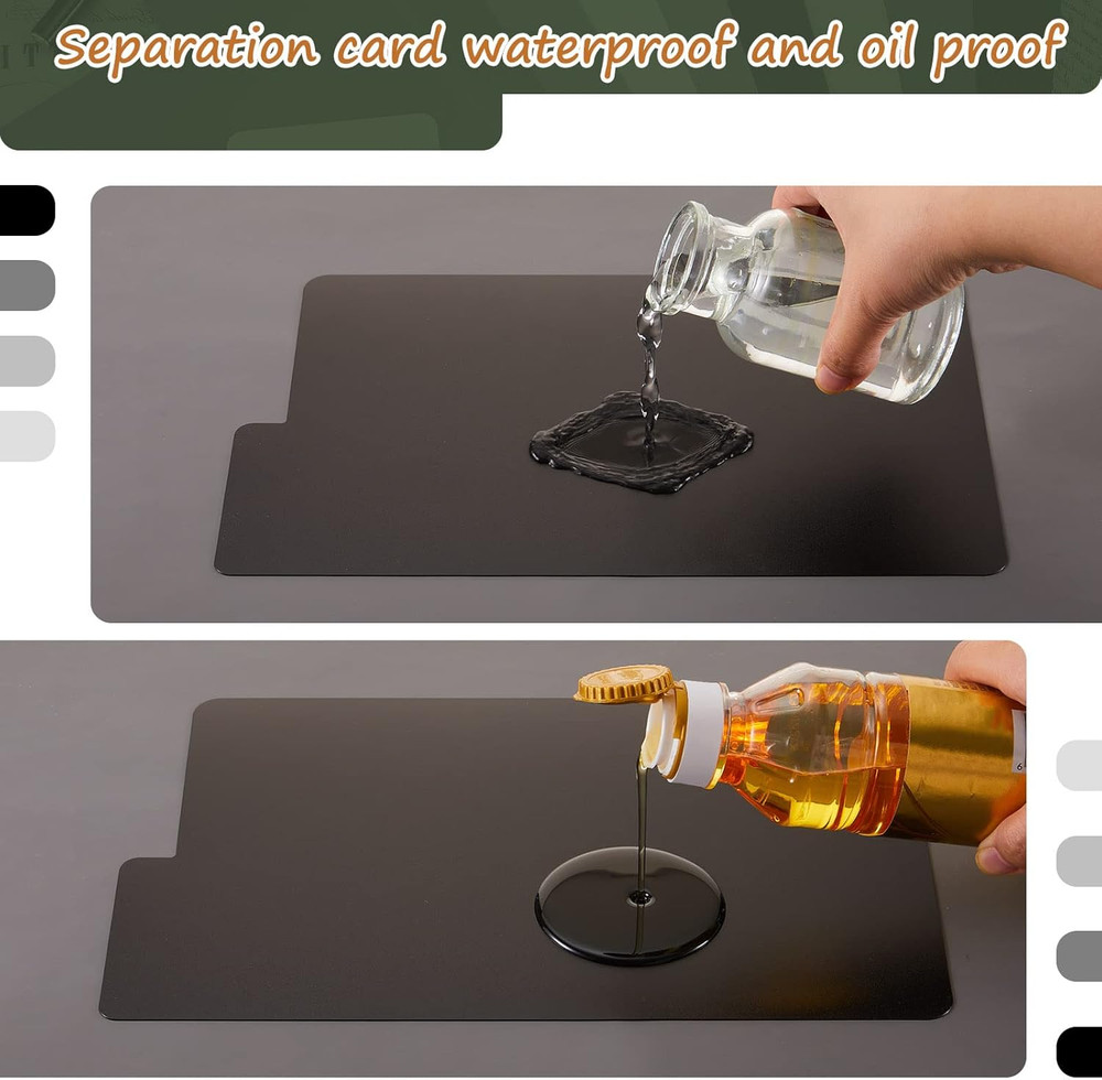 Comic Book Divider Boards 30 Sheets Black