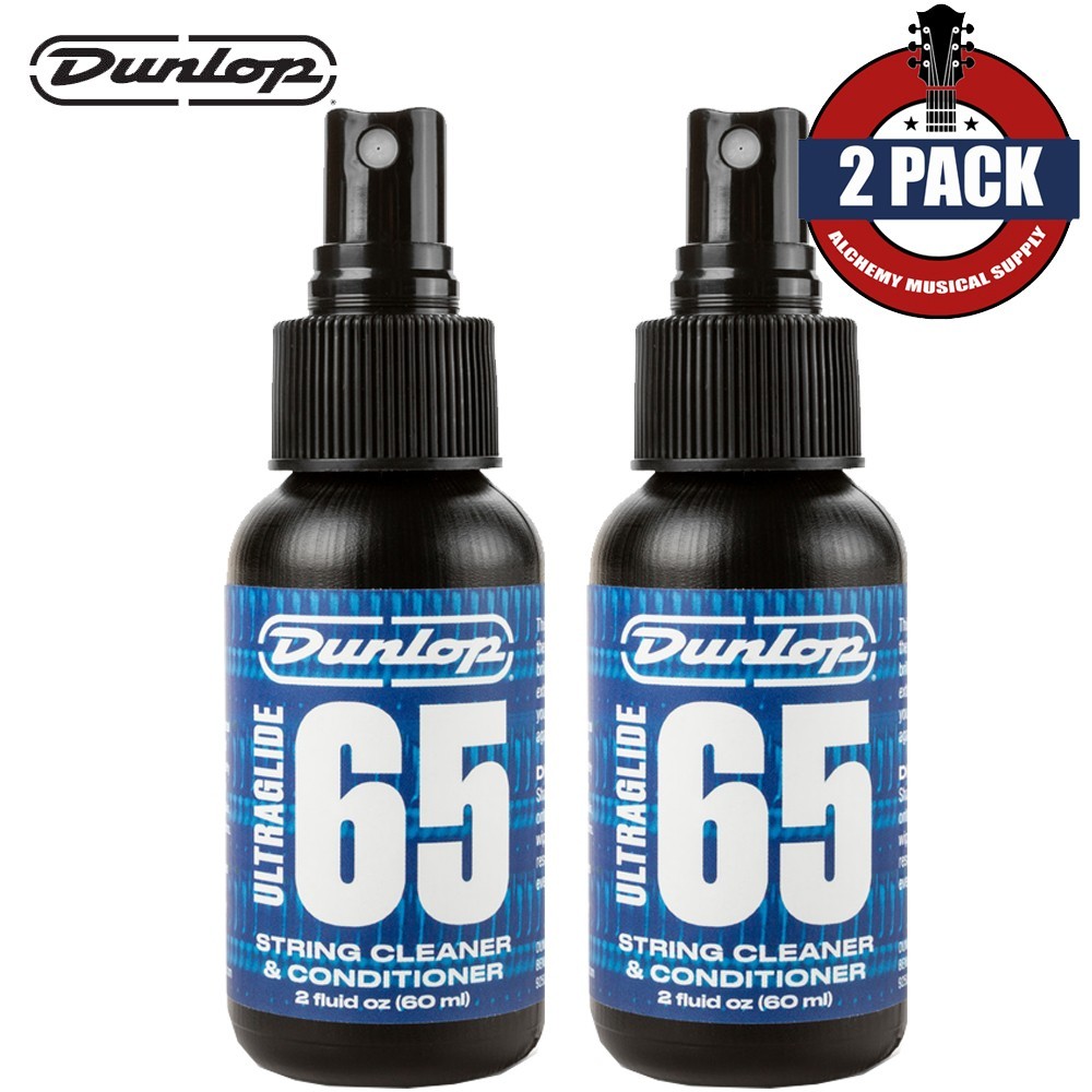 2-PACK Dunlop 6582 Formula 65 UltraGlide String Cleaner and Conditioner Spray