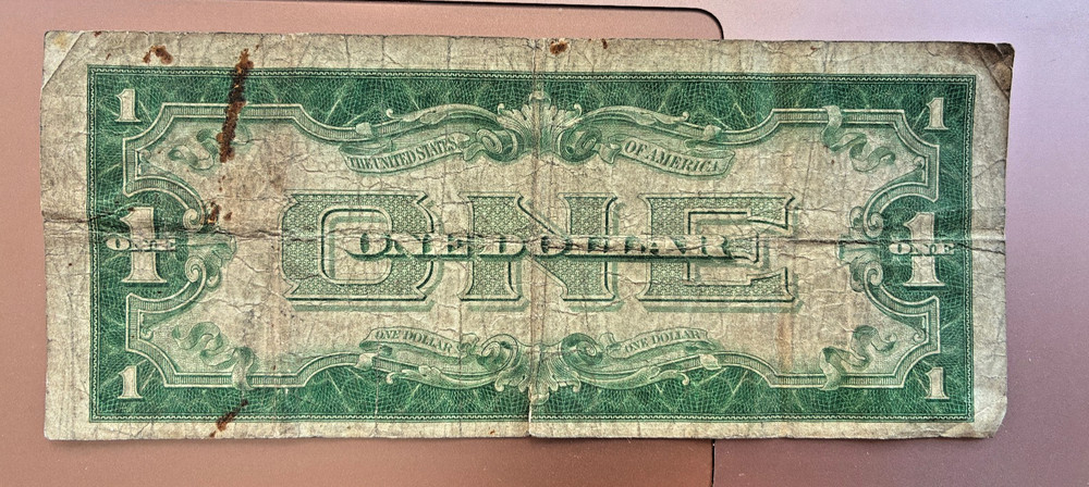 1934 $1 One Dollar Bill Silver Certificate Funny Back Note Blue Seal