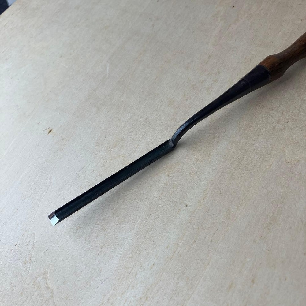 Vintage Japanese Chisel Tool Round Carpentry Diy